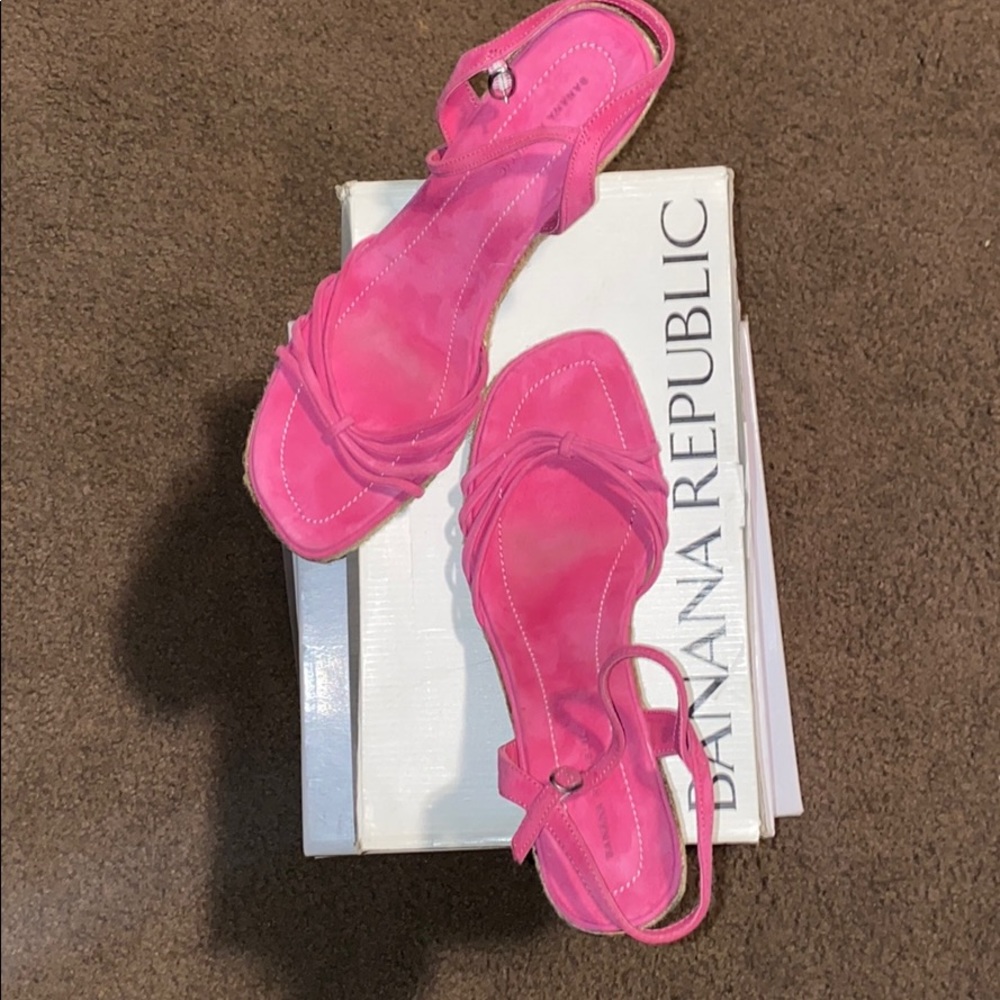 VINTAGE Banana Republic Size 11 Wedge Sandals